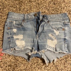 Slightly worn AE Jean shorts